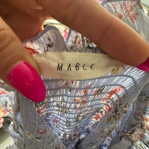 Mable Blue Floral Maxi Dress